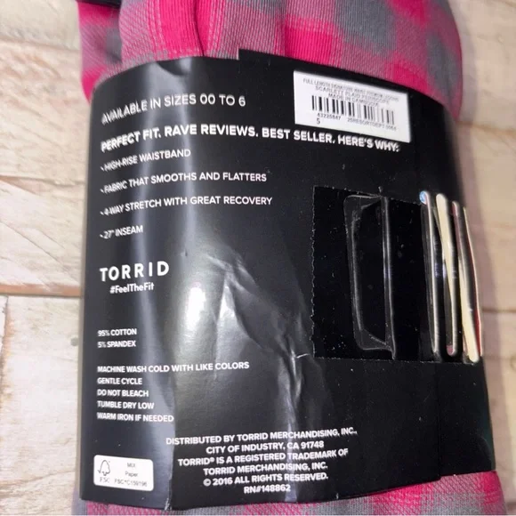 TORRID FULL LENGTH SIGNATURE WAIST PREMIUM LEGGINGS SIZE 5X Scarlett Plaid - Picture 13 of 15